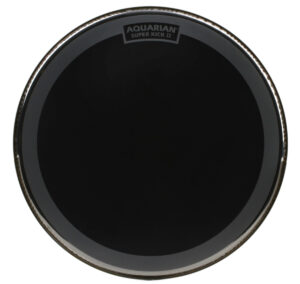 Aquarian 22" Reflector Black Mirror Superkick 2 Bass Drum Head REF22SK