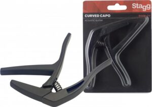 Stagg SCPX-CU BK Curved Guitar Trigger Capo Black
