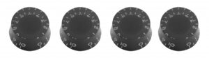 Stagg Electric Guitar Black Hat Type Volume And Tone Knob Set SP-KNLP-BKH