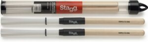 Stagg Bristle Nylon Brushes With Natural Wood Handle SBRU10-WN