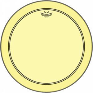 Remo 24" Powerstroke 3 Colortone Yellow Bass Drum Head P3-1324-CT-YE