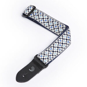 Planet Waves 15UKE01 Ukulele Woven Blue Flowers Design Strap