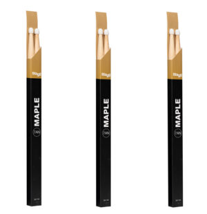 Drum Sticks 7AN Stagg Maple Nylon Tip X3 PAIRS