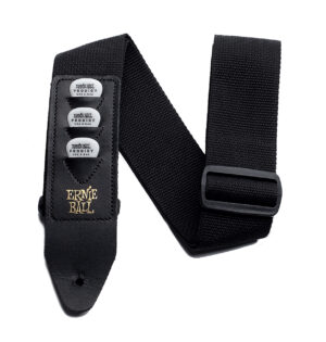 Guitar Strap Ernie Ball 4039 Pick Holder, Black 100% Genuine