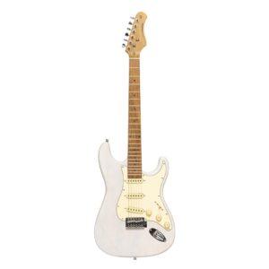 Stagg Strat Style Electric Guitar, See Through White Blonde SES-55 WHB