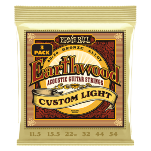 Acoustic Guitar Strings 11.5-54 Ernie Ball Earthwood X3 PACK 100% Genuine