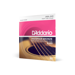Acoustic Guitar Strings D'Addario 9-45 Super Light, Phosphor Bronze EJ23
