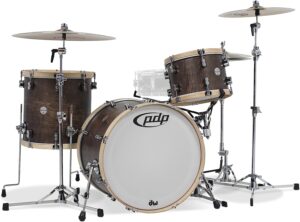 PDP By DW Drum Kit Shell Pack, Walnut With Natural Wood Hoops PDCC2213TN