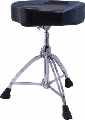 Mapex Drum Stool Throne Trimmed Blue, Threaded Shaft T855BL