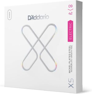 D'Addario 9-42 Super Light, XS Nickel Coated Electric Guitar Strings 3-Pack
