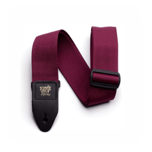 Electric Guitar Strap Ernie Ball, Burgundy 100% Genuine