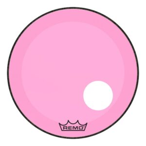 Remo 22" Powerstroke 3 Resonant Colortone Pink Bass Drum Head P3-1322-CT-PKOH
