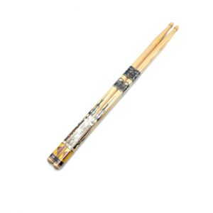 Artistick 5A Gray Skull Hotsticks Logo Drum Sticks HS A5AW-GS