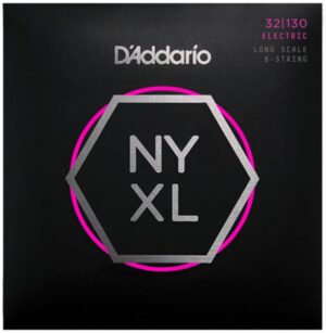 Bass Guitar Strings D'Addario NYXL32130 Long Scale Regular Light 6-String, 32-130