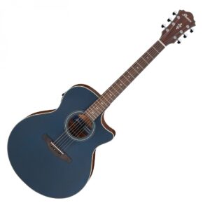 Ibanez Electro Acoustic Guitar, Dark Tide Blue Flat AE100-DBF