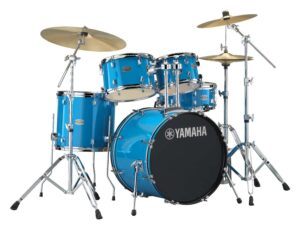 Yamaha Rydeen Drum Kit, Sky Blue Includes Hardware And Paiste Cymbals
