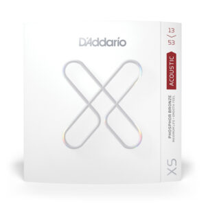 D'Addario XSAPB1353 XS Phosphor Bronze Acoustic Guitar Strings, Hybrid Light, 13-53