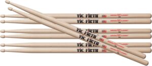 Vic Firth 5A Drum Sticks Hickory 4 Pairs For 3 Value Pack VF-5A