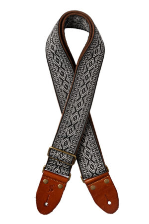 Guitar Strap Stagg Black Diamond Woven Nylon SWO-LOS-BLK