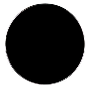 Custom 20" Bass Drum Smooth Black Drum Head w/Control Ring