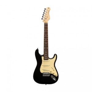 Stagg 3/4 Electric Guitar Guitar, Gloss Black SES-30 BK 3/4