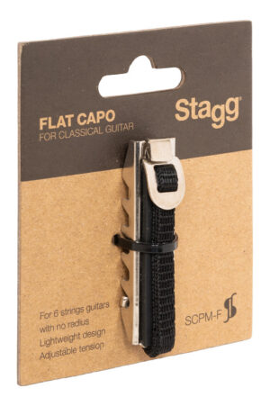 Stagg SCPM-F Flat Metal Capo For Acoustic And Electric Guitar