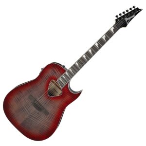 Electro Acoustic Guitar Ibanez Altstar, Red Doom Burst ALT50FA