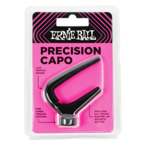 Guitar Capo Ernie Ball Precision 9631 Electric Or Acoustic, Black 100% Genuine
