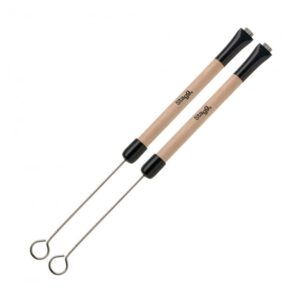Stagg Telescopic Wire Traditional Brushes With Natural Wood Handle SBRU20-WM