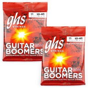 GHS Boomers GBL Light Gauge 10-46 Electric Guitar Strings TWIN SET