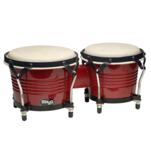 Stagg Latin Wood Bongo Set, Wild Cherry BW-200-CH