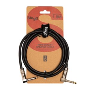 Stagg SSP1,5LL15 Speaker Cable, Jack / Jack (m/m, L-shaped), 1.5 m (5')