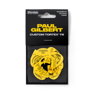 Guitar Picks Dunlop .73 Paul Gilbert Custom Tortex 3 Value 12 Pack