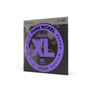 D'Addario Electric Guitar Strings XL Pure Nickel 11-48 Medium EPN115