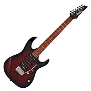 Ibanez GRX70QA Electric Guitar Gio Series Transparent Red Burst