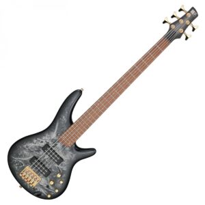 Ibanez SR305EDX Bass Guitar 5 String, Black Ice Frozen Matte