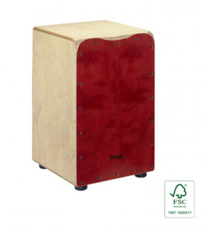 Stagg Cajon Drum Birch, Red CAJ-50M-RD
