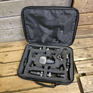 Drum Microphone Set NJS Seven Piece Inc Case USED! RKNJD200526