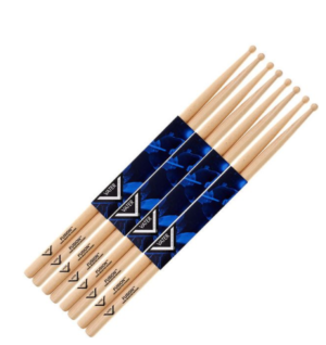 Vater Fusion Hickory Drum Sticks Consumer 4 Pair Value Pack VTR-VSPFW