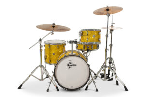 Gretsch Catalina Club Fusion Drum Kit Shell Pack, Yellow Satin Flame