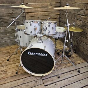 Drum Kit Ludwig Elements Evolution, Silver Sparkle Complete USED! RKLUD230726