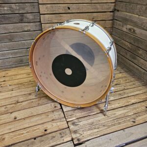 Marching 28" Bass Drum Vintage Beverley, White Legs Installed USED! RKEDR220726