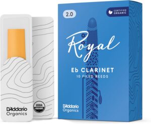 D'Addario Rico Royal RBB1020 2.0 Strength Reeds for Eb Clarinet (10 Pack)