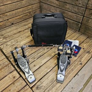 Bass Drum Double Pedal Pearl Eliminator P2002 w/Case USED! RKEMM280726