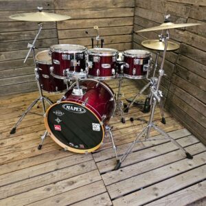 Drum Kit Mapex M Birch, Transparent Red Complete USED! RKMBK280726
