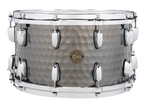 Snare Drum 14" X 8" Gretsch Full Range Hammered Black Steel