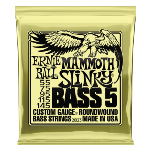 Bass Guitar Strings 55-145 Ernie Ball Mammoth Slinky 5 String 100% Genuine