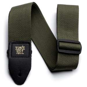 Electric Guitar Strap Ernie Ball Olive Polypro 100% Genuine