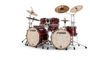 Drum Kit Sonor Momentum Birch Double Bass Drum Shell Pack, Red Pearl