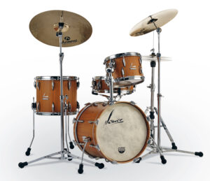 Drum Kit Sonor Vintage Series, 18" Bass Drum Teak Semi Gloss With Mount